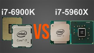 Intel i76900K vs i75960X [upl. by Niuqram560]