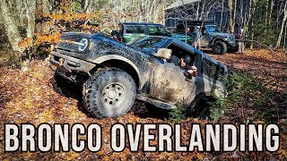 FORD BRONCO Camping Overland Trip 2 Nights Sleeping in a 2 door Bronco [upl. by Tat258]