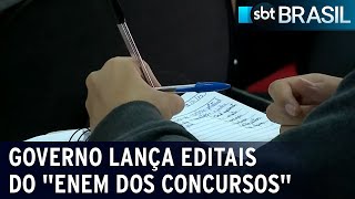 quotEnem dos Concursosquot terá 6640 vagas salário pode chegar a R 23 mil  SBT Brasil 100124 [upl. by Ynos502]