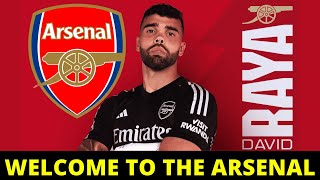 ARSENAL OFFICIALLY ANNOUNCES THE SIGNING OF GOALKEEPER DAVID RAYA ON LOAN [upl. by Mintun]