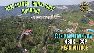 ID 1590  New French House For Sale in Coonoor 4BHK Scenic Mountain View on Bus Route [upl. by Rodl18]