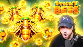 This NEW Sticky Bees Pragmatic slot has INSANE TUMBLES Bonus Buys [upl. by Perkin206]