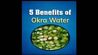 Drinking Okra Water  5 Amazing Benefits okra health diet shorts [upl. by Wickham]