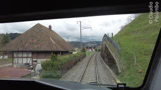 BLS Führerstandsfahrt mit NINA von HasleRüegsau nach Konolfingen [upl. by Yralih]