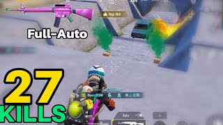 M16 FULLAUTO PT1 KING OF GAMES  27 SOLO KILLS  MAWIN PUBG MOBILE [upl. by Faythe]