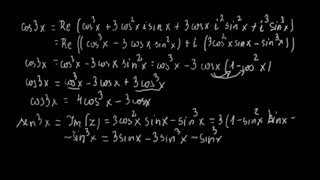 The use of complex numbers in trigonometry [upl. by Notxarb]