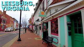 Virginias RICHEST County 💰  Leesburg Loudoun County Virginia Walking Tour  January 2023 🏠 [upl. by Towbin]