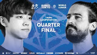 DICE 🇰🇷 vs ROBIN 🇫🇷  GBB 2023 WORLD LEAGUE  BOSS LOOPSTATION CHAMPIONSHIP  Quarterfinal [upl. by Cockburn990]