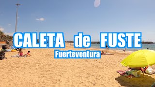 Caleta de Fuste Fuerteventura Spain 🇪🇸 4K Walking Tour [upl. by Ahsinuq]