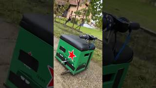 Homemade 50cc Motorized BEER CRATE  beer beerbottle crate motorized gokart motorcycle car [upl. by Macguiness]