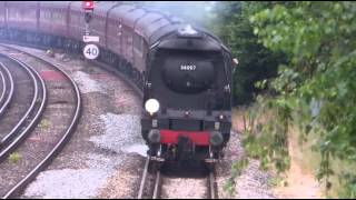 Tangmere Arriving at Brockenhurst Station 20 6 2015 [upl. by Hutchings458]