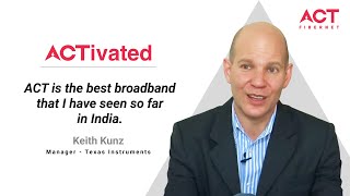 Broadband Review By Keith Kunz  ACT Fibernet Testimonials [upl. by Doownil]