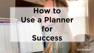 How to Use a Planner for Success [upl. by Ynatil469]