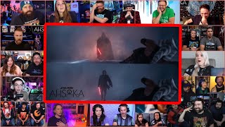 Youtubers React To Anakin Flashes As Darth Vader  Ahsoka Ep 5 Reaction Mashup [upl. by Ashely]