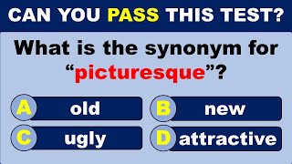 Synonyms Quiz CAN YOU PASS THIS TEST 95 CANNOT SCORE 2025  challenge [upl. by Guglielma886]