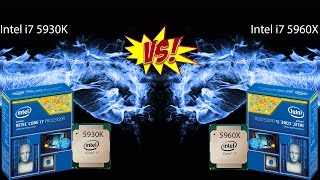 Intel i7 5930K VS 5960X 45GHZ Performance [upl. by Ranita]