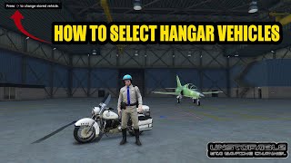 How To Select your Hangar Vehicles GTA Story Mode [upl. by Worth195]