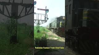 Pakistan Fastest Train Overtake entertainmentworldz paktrain railway train karakoramexpress [upl. by Bashemath]