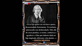 ✓GRAZIA DELEDDA «Frase del día» JARH literatura GraziaDeledda [upl. by Chavez]