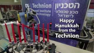 For Hanukkah Light that Menorah Technion Rube Goldberg Machine Chanukah [upl. by Emmye]