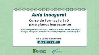 Curso de Formação EaD para alunos ingressantes [upl. by Eerac382]