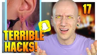 Reacting To Piercing Hacks From Snapchat  Piercings Gone Wrong 17  Roly Reacts [upl. by Kraus]