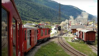 Dampfbahn FurkaBergstrecke  Dieselzug Realp  Oberwald [upl. by Sheridan]