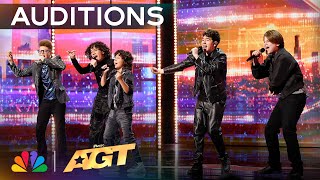 Simon Cowell Has Boy Band Menudo Sing TWICE  Auditions  AGT 2024 [upl. by Haney]