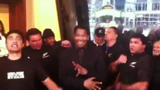 Denzel Washington performs All Blacks Haka [upl. by Ahlgren]