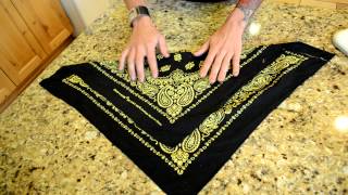 How to fold a bandana [upl. by Blumenthal]