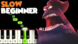 Kraken Song  Hotel Transylvania 3  SLOW BEGINNER PIANO TUTORIAL  SHEET MUSIC by Betacustic [upl. by Yraunaj]