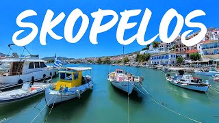 Skopelos Greece  A walk around the stunning town [upl. by Aralomo430]