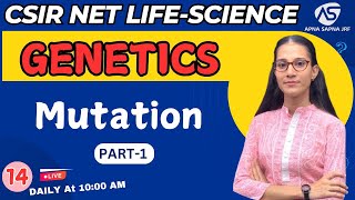 Mutation Part1  Genetics  CSIRNET LIFESCIENCE apnasapnajrf [upl. by Eseyt]