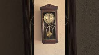 French Fontenoy Westminster chime wall clock [upl. by Kitti57]