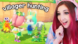 villager hunting for dreamies in animal crossing Streamed 32023 [upl. by Fabrin]