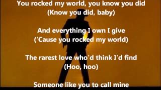 Michael Jackson  You Rock My World  With Lyrics [upl. by Bat]