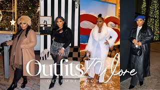 Outfits I Wore December Looks Aldo Zara Fashion Nova Amazon amp More  Tamara Renaye [upl. by Divan267]