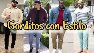 HOMBRE A LA MODA ATUENDOS Y COMBINACIONES DE MODA PARA HOMBRES GORDITOS Y CON ESTILO [upl. by Vachill]