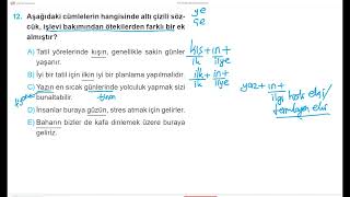 TÜRKÇE DİLBİLGİSİ BİR SORU BİR CEVAP 24 [upl. by Eissalc]