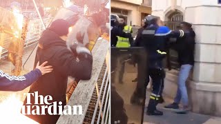 Violence during gilets jaunes protest prompts two investigations [upl. by Reo]