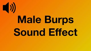 Male Burps  Sound Effect 4K [upl. by Esac184]