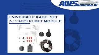 Universele kabelset 7 en 13 Polig met module  Alleskanmeenl [upl. by Ecadnak]