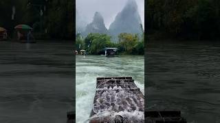 Guilins landscapes are the best in the world Come to Guilin to experience bamboo rafting [upl. by Varion]