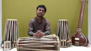 Pakhawaj lesson 2 by Ankit Parikh pakhawaj online lesson indianmusicsc tutorials indianmusic [upl. by Piwowar454]