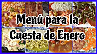 Menú Para La Cuesta De Enero Comidas Económicas compilación de recetas viral parati fypシ [upl. by Schultz]