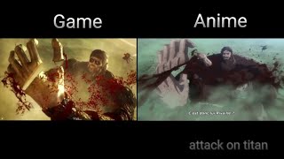 attack on titan scène game end anime levi vs beast titan 2 [upl. by Spence769]