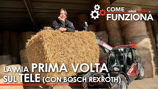 Giulia Tonello sul sollevatore telescopico  TEST componenti BOSCH REXROTH Faresin FS 626 [upl. by Olsen]