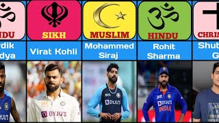 Religion Of Indian Cricketers 2023 Indian Famous Cricketers Religion [upl. by Kohler]