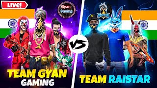 FREE FIRE LIVE👻GYAN GAMING VS RAISTAR💀GARENA FREE FIRE freefirelive shorts [upl. by Ranee]