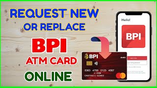 How to Request Replace BPI Debit ATM Card Online How much BPI Card [upl. by Biebel]